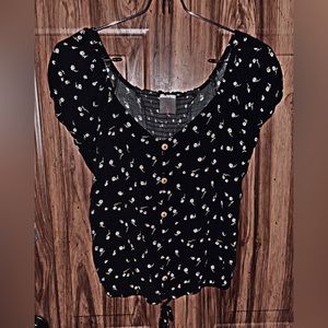 Cute floral crop top